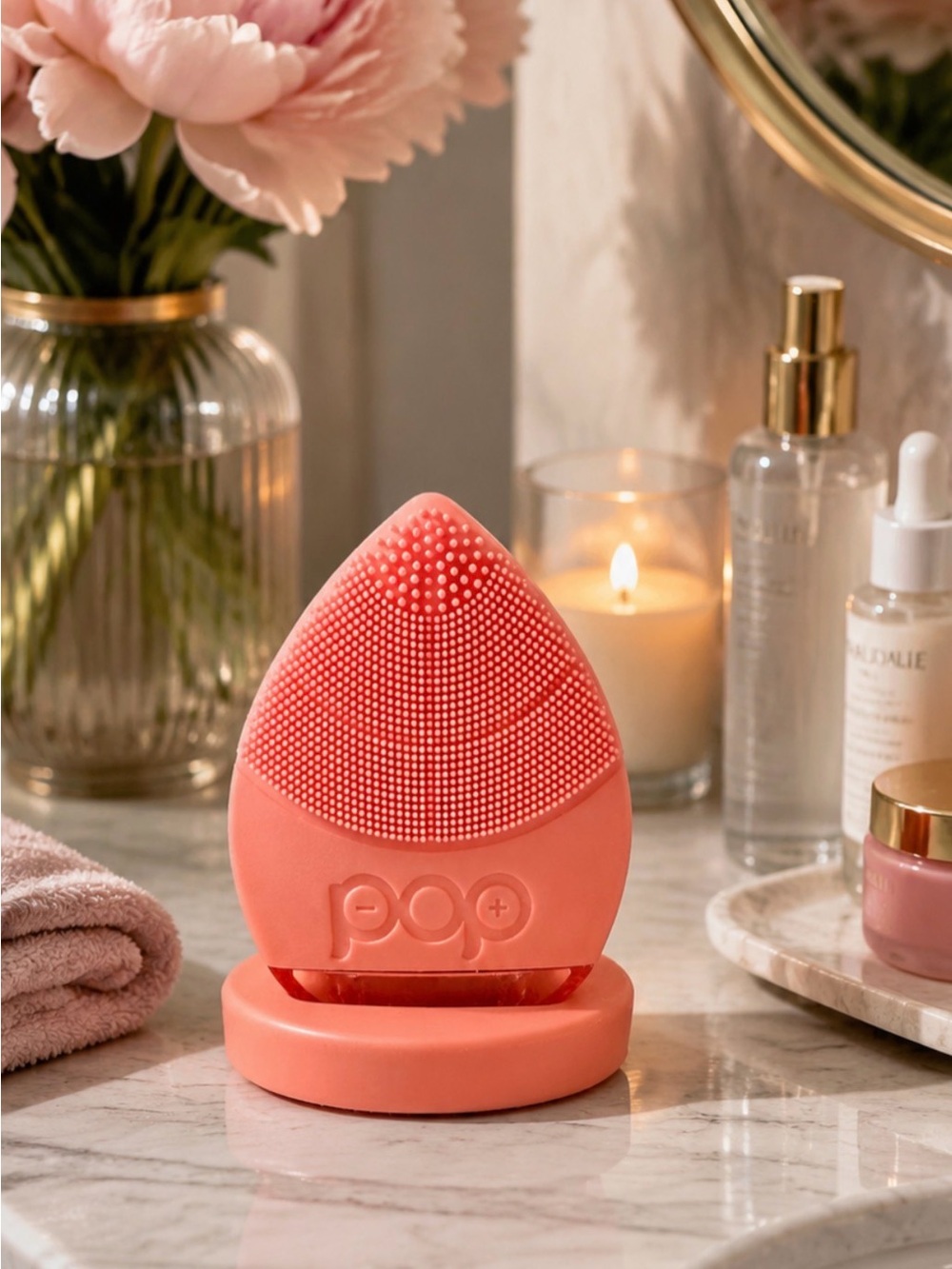 Pop Sonic Facial Cleansing device  in Pink